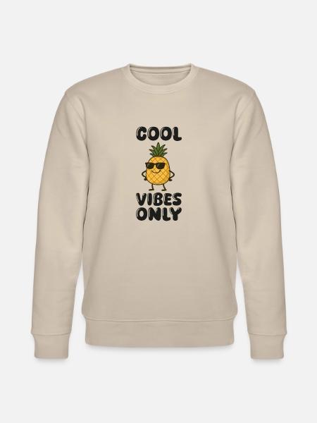 ananas comic - Stanley/Stella Unisex Bio-Sweatshirt CHANGER - Beige