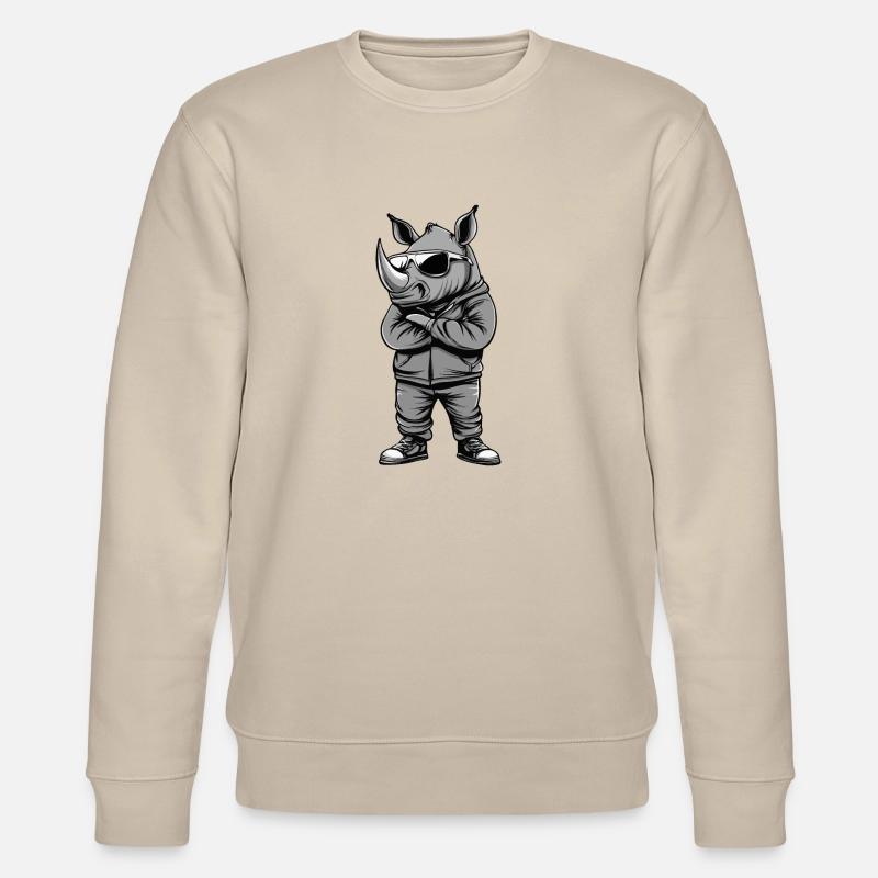 Nashorn Comic - Stanley/Stella Unisex Bio-Sweatshirt CHANGER  - Beige