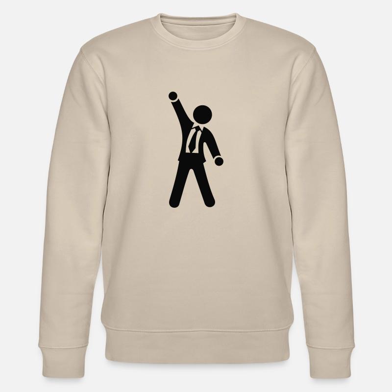 Geschäftsmann 1c - Stanley/Stella Unisex Bio-Sweatshirt CHANGER  - Beige