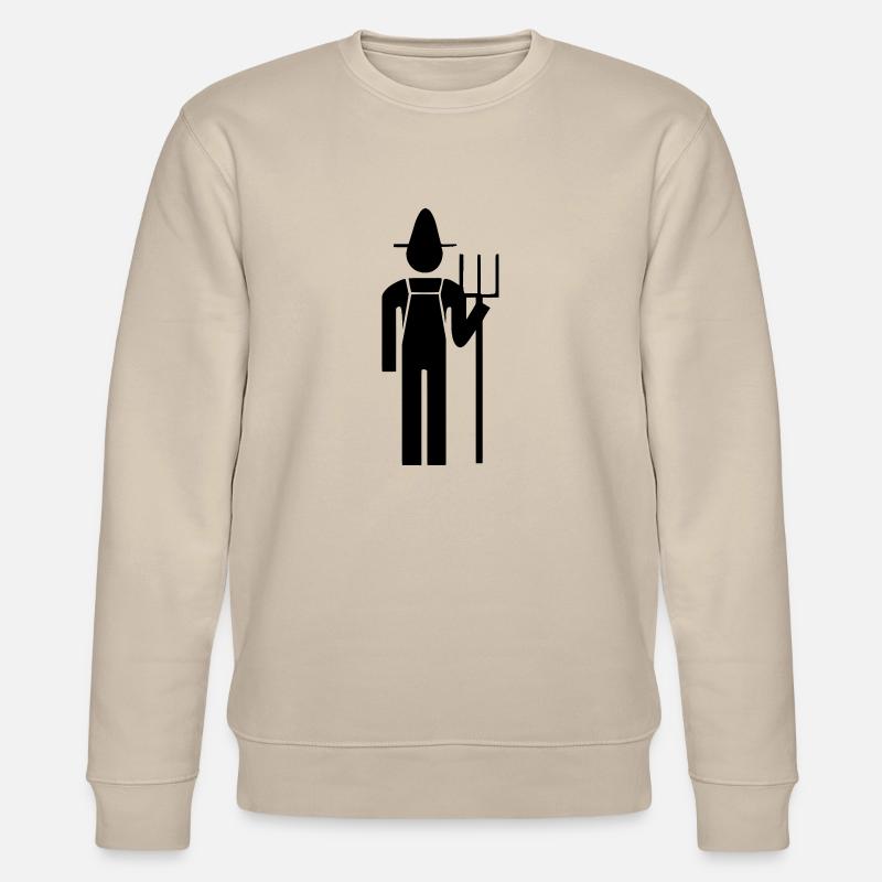 Paysan (vectoriel) - Stanley/Stella Unisex Bio-Sweatshirt CHANGER  - Beige