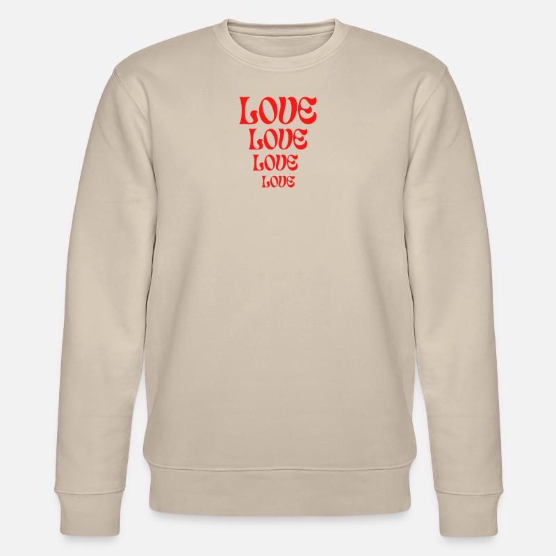 Liebe - Stanley/Stella Unisex Bio-Sweatshirt CHANGER  - Beige