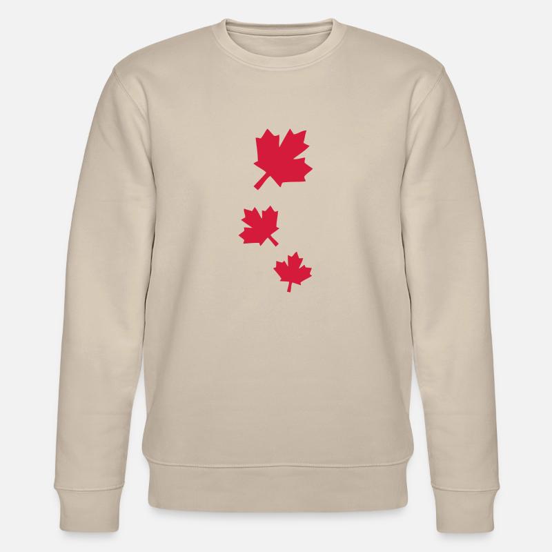 Feuilles d'érable Canada - Sweat bio CHANGER Stanley/Stella Unisexe - beige