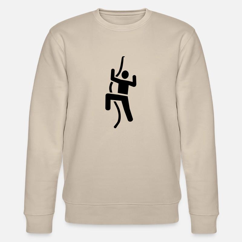 Klettern - Stanley/Stella Unisex Bio-Sweatshirt CHANGER  - Beige