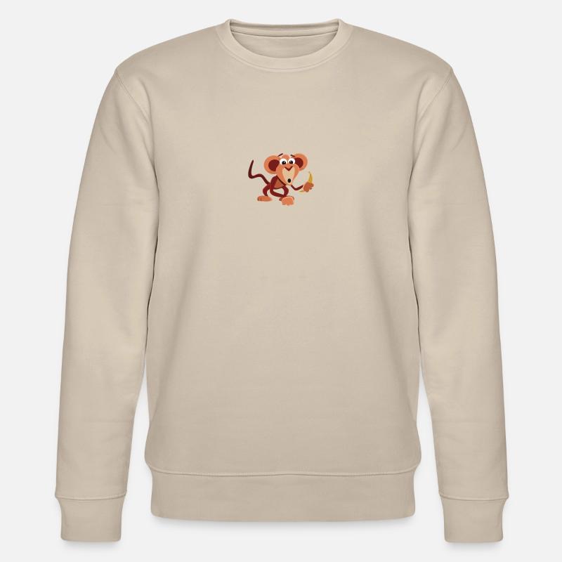 Monkey - Stanley/Stella Unisex Bio-Sweatshirt CHANGER  - Beige