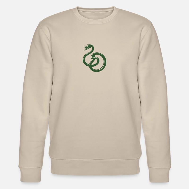 Schlangen Logo - Stanley/Stella Unisex Bio-Sweatshirt CHANGER  - Beige