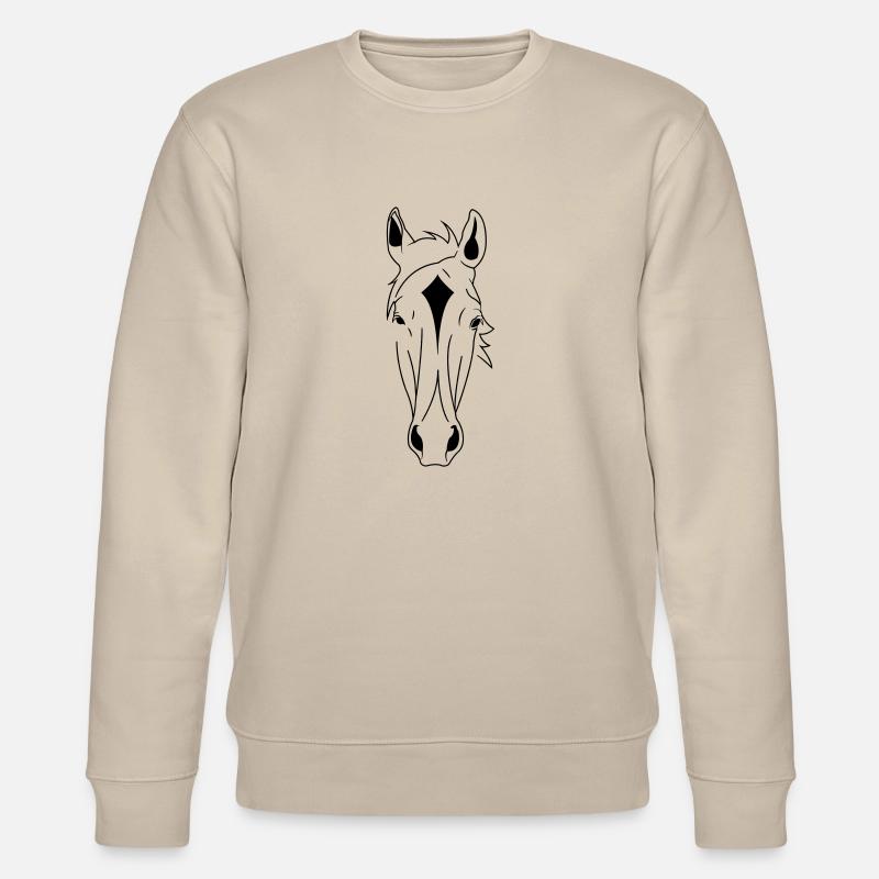 tête de cheval - Sweat bio CHANGER Stanley/Stella Unisexe - beige