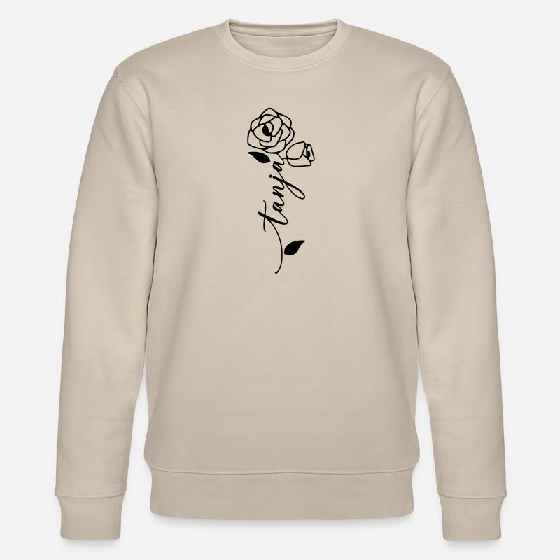 Tanja Nom Prénom Fleur - Sweat bio CHANGER Stanley/Stella Unisexe - beige