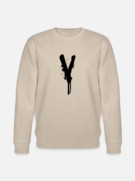 Graffiti V scende Farbklex spray - Felpa ecologica unisex CHANGER di Stanley/Stella - beige
