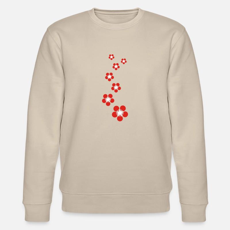 kirschblüten - Stanley/Stella Unisex Bio-Sweatshirt CHANGER  - Beige
