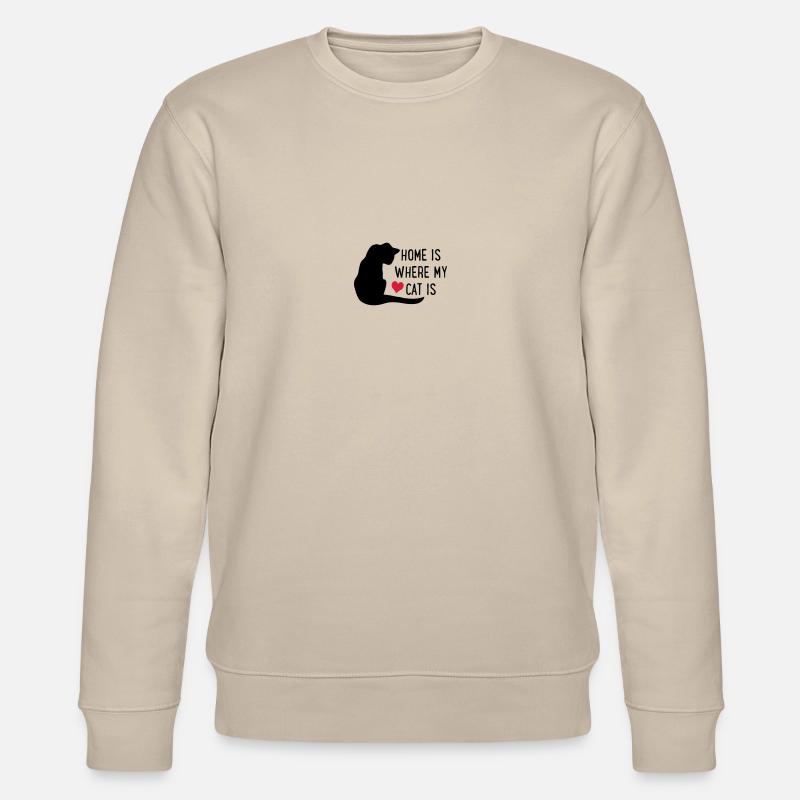 Katze - Stanley/Stella Unisex Bio-Sweatshirt CHANGER - Beige