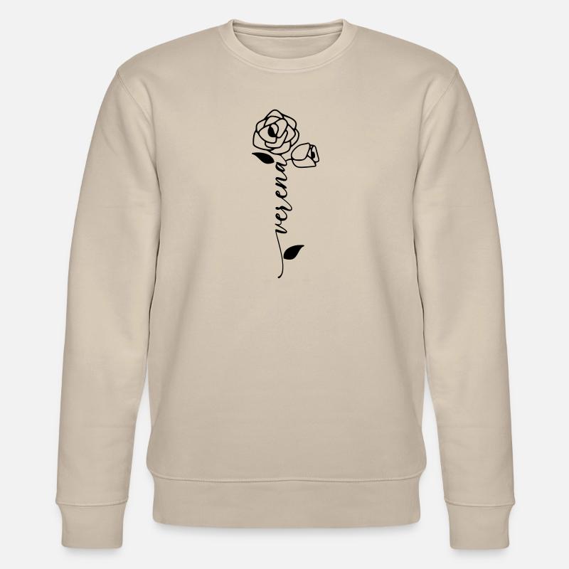 Verena Nom Prénom Nom Fleur - Sweat bio CHANGER Stanley/Stella Unisexe - beige