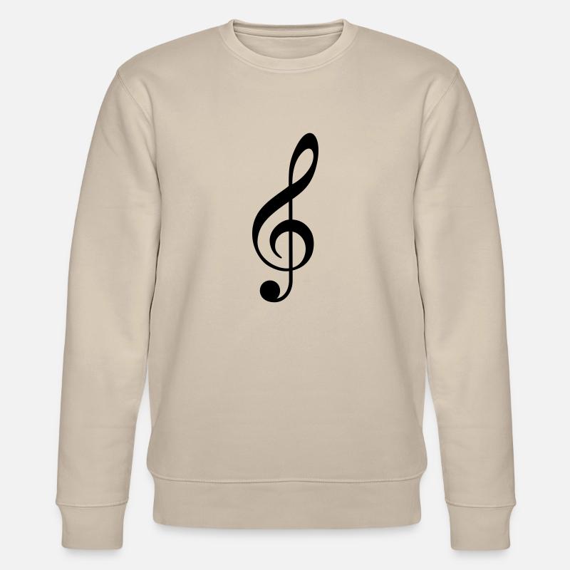 Notenschlüssel - Stanley/Stella Unisex Bio-Sweatshirt CHANGER  - Beige
