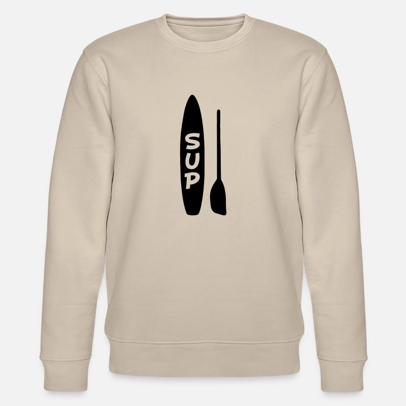 Surfbrett SUP - Stanley/Stella Unisex Bio-Sweatshirt CHANGER  - Beige