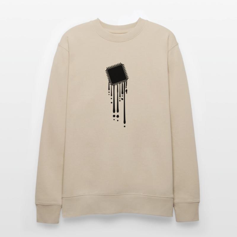 processor melt drops graffiti cpu computer Stanley/Stella CHANGER Unisex Organic Sweatshirt