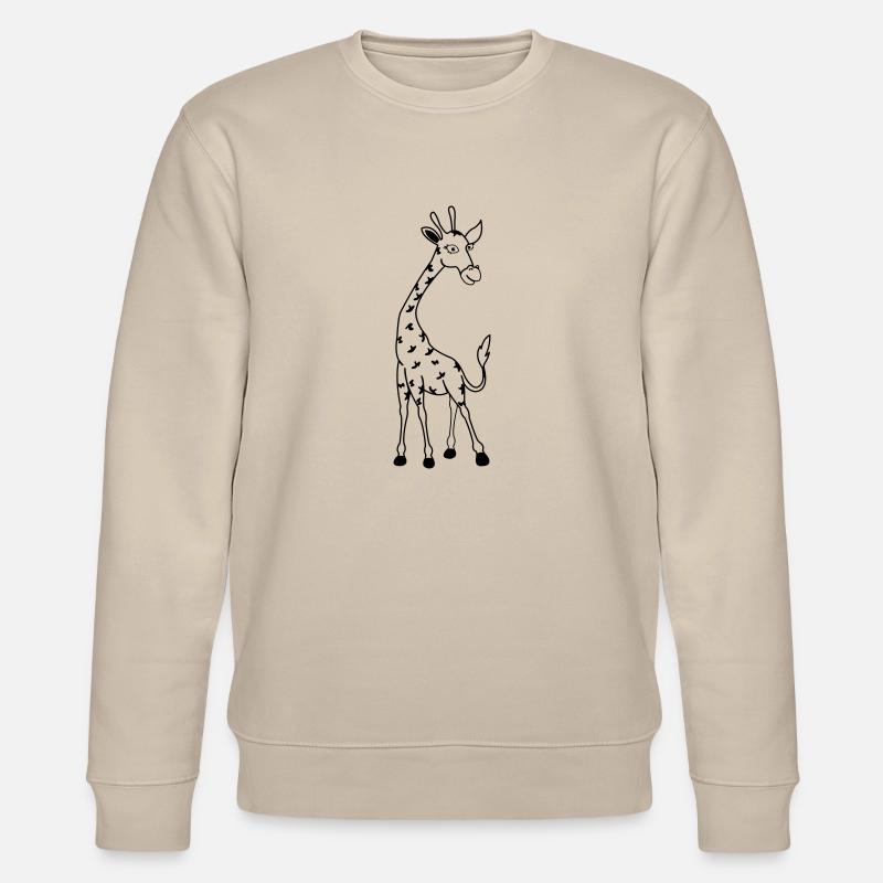 giraffe 01 - Stanley/Stella Unisex Bio-Sweatshirt CHANGER  - Beige