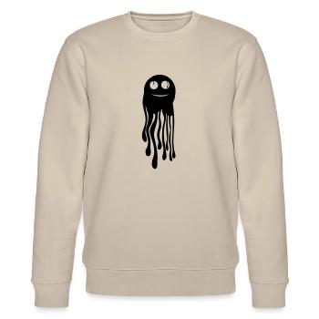 Cute Monster - Stanley/Stella Unisex Bio-Sweatshirt CHANGER  - Beige - Vorne - Nik (191cm) & Marisol (170cm)