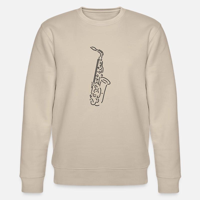 alto saxophone - Stanley/Stella Unisex Bio-Sweatshirt CHANGER  - Beige