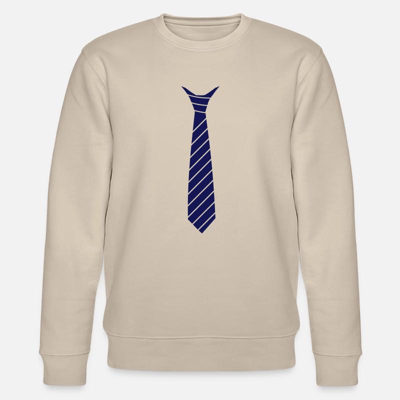 Krawatten Illusion - Stanley/Stella Unisex Bio-Sweatshirt CHANGER  - Beige