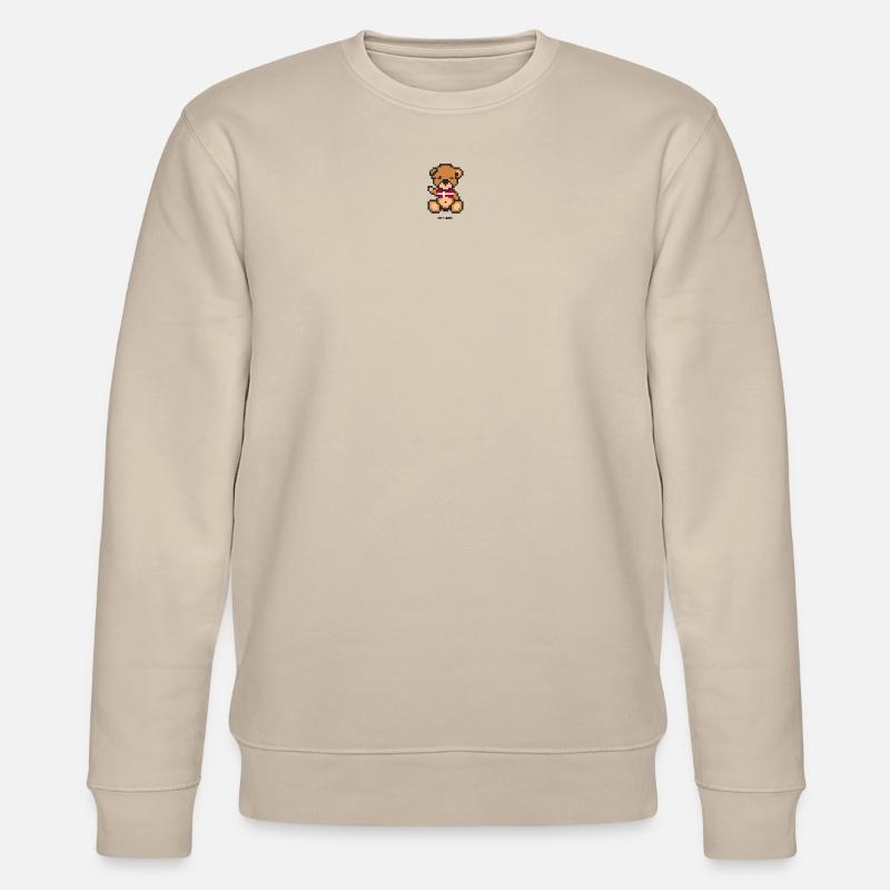 Pixel MiniBär Dänemark - Stanley/Stella Unisex Bio-Sweatshirt CHANGER  - Beige
