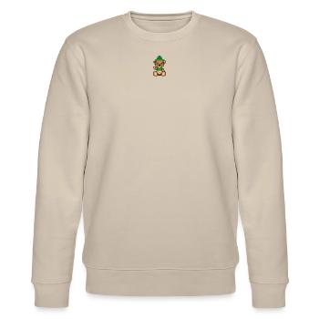 Pixel MiniBear Inca - Stanley/Stella CHANGER Unisex Organic Sweatshirt - beige - Front - Nik (191cm) & Marisol (170cm)