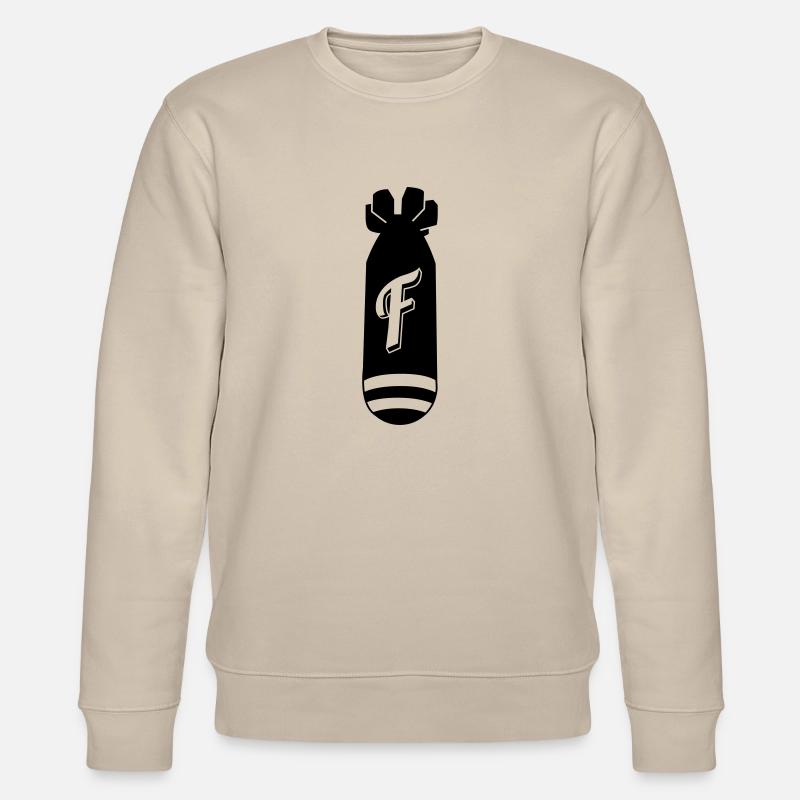 f bomb - Stanley/Stella Unisex Bio-Sweatshirt CHANGER  - Beige