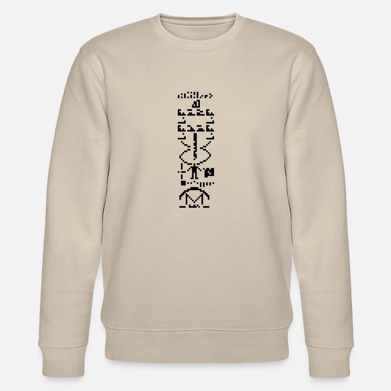 Arecibo Message - Stanley/Stella Unisex Bio-Sweatshirt CHANGER  - Beige