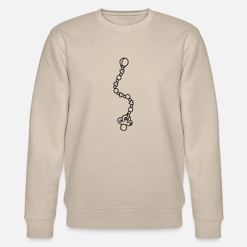 Schnullerkette - Stanley/Stella Unisex Bio-Sweatshirt CHANGER  - Beige