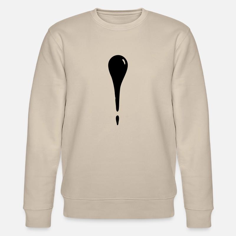 Wassertropfen - Träne - Stanley/Stella Unisex Bio-Sweatshirt CHANGER  - Beige