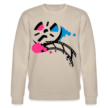 Une vieille bobine de film avec un film - Sweat bio CHANGER Stanley/Stella Unisexe - beige - Devant - Nik (191cm) & Marisol (170cm)