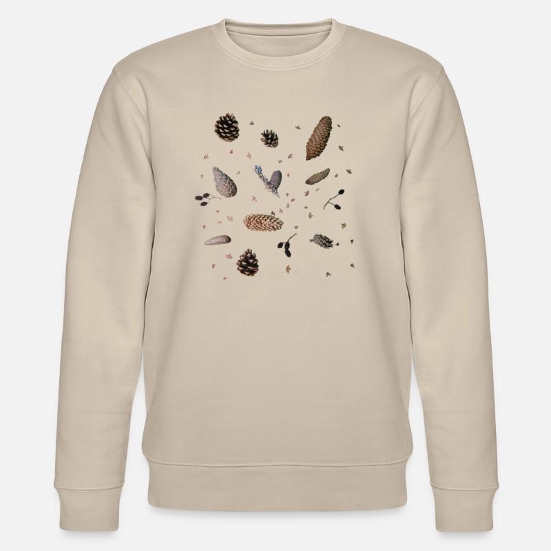 Zapfen, Botanik - Stanley/Stella Unisex Bio-Sweatshirt CHANGER  - Beige