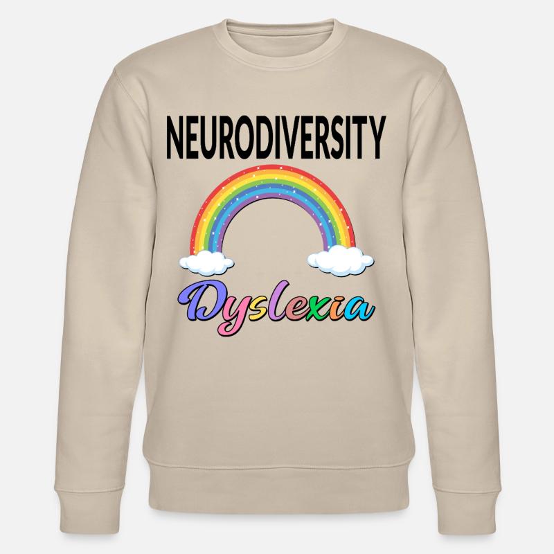 INCLUSION ARC-EN-CIEL NEURODIVERSITÉ DYSLEXIE - Sweat bio CHANGER Stanley/Stella Unisexe - beige