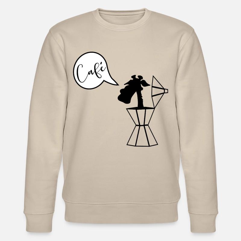 Giraffe Kaffee Espresso - Stanley/Stella Unisex Bio-Sweatshirt CHANGER  - Beige