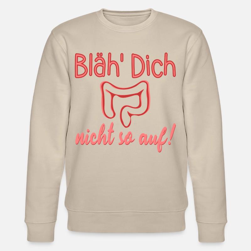 AUFGEBLÄHT - DARM REIZDARM - Stanley/Stella Unisex Bio-Sweatshirt CHANGER  - Beige