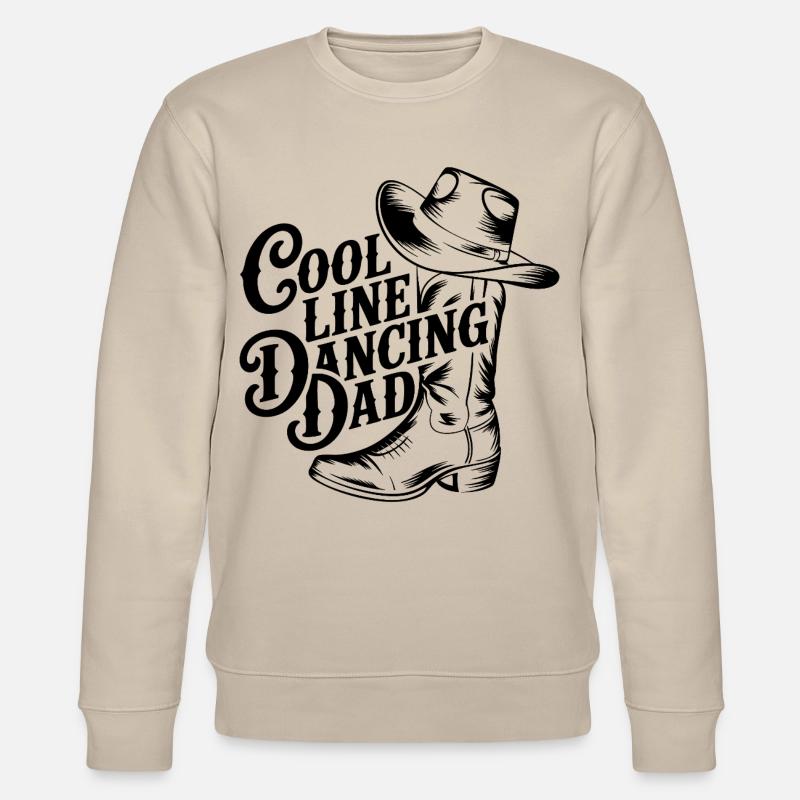 Linedance Papa tanzt Line Dance - Stanley/Stella Unisex Bio-Sweatshirt CHANGER - Beige
