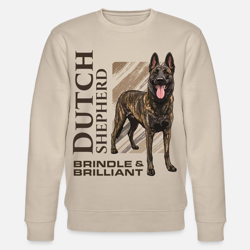 Dutch Shepherd – Dutchie - Stanley/Stella Unisex Bio-Sweatshirt CHANGER  - Beige