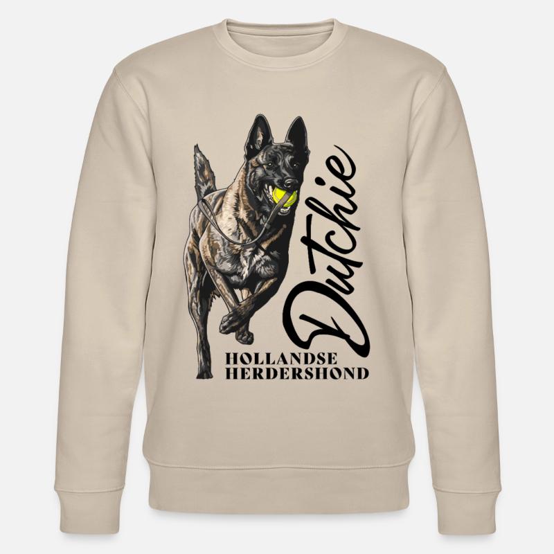 Dutch Shepherd – Dutchie - Stanley/Stella Unisex Bio-Sweatshirt CHANGER  - Beige