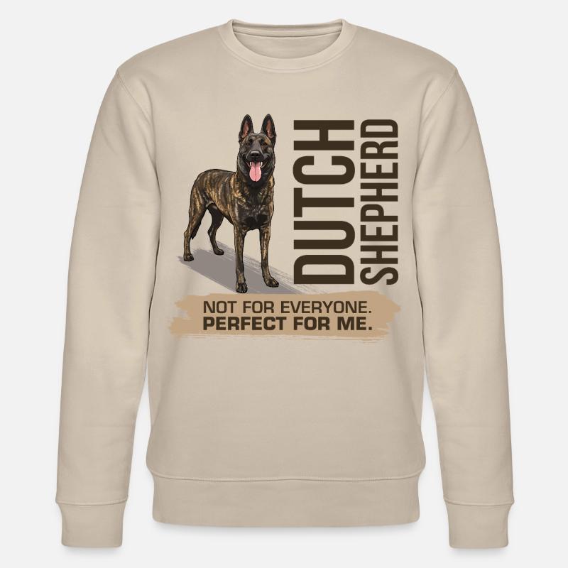 Dutch Shepherd – Dutchie - Stanley/Stella Unisex Bio-Sweatshirt CHANGER  - Beige