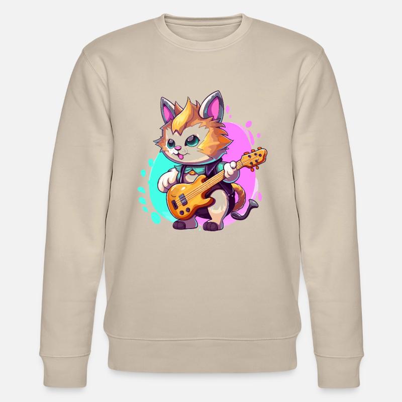 Un âne patchwork style doodle - Sweat bio CHANGER Stanley/Stella Unisexe - beige