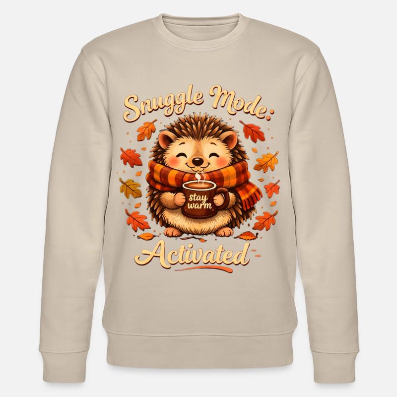 Hérisson Chaleur Chaleureuse Mode Câlin - Sweat bio CHANGER Stanley/Stella Unisexe - beige