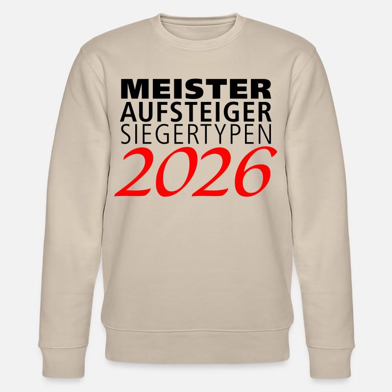 Champions, climbers, winners in 2026 - Stanley/Stella CHANGER Unisex Organic Sweatshirt - beige