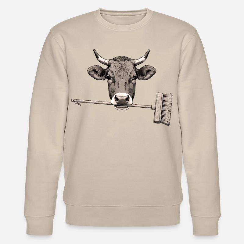 Kuh - Stanley/Stella Unisex Bio-Sweatshirt CHANGER  - Beige