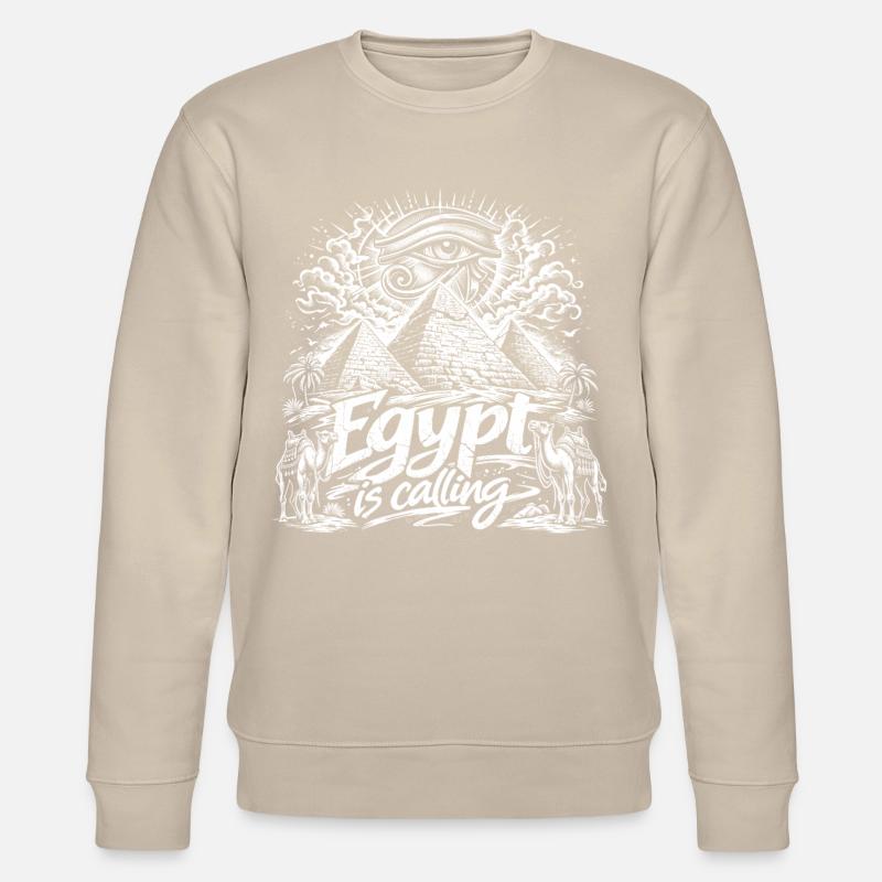 Egypt is calling Pharaoh Egypt Holidays - Stanley/Stella CHANGER Unisex Organic Sweatshirt - beige