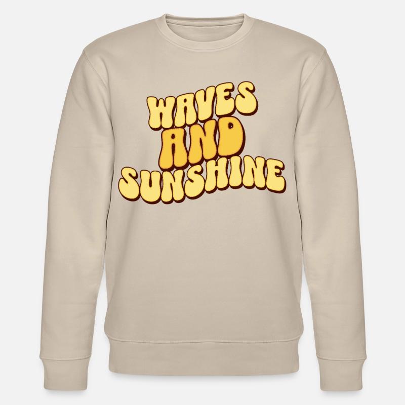 Vagues et Soleil - Sweat bio CHANGER Stanley/Stella Unisexe - beige