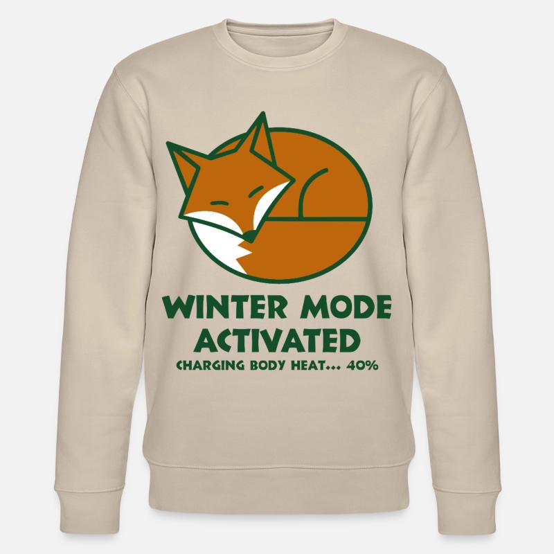 Winter Fox Activated - Stanley/Stella CHANGER Unisex Organic Sweatshirt - beige