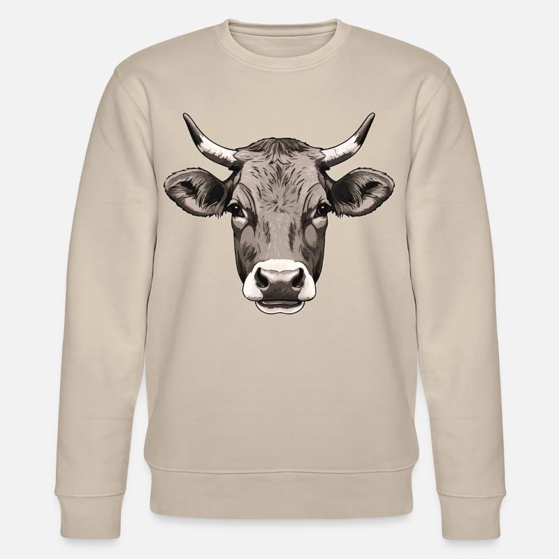 Kuh - Stanley/Stella Unisex Bio-Sweatshirt CHANGER  - Beige