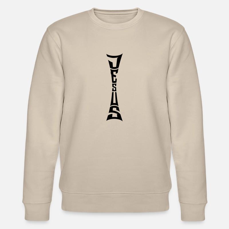 Bibel Jesus Text - Stanley/Stella Unisex Bio-Sweatshirt CHANGER  - Beige