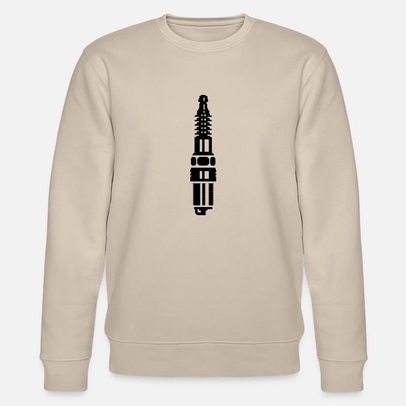 Zündkerze / spark plug (1c) - Stanley/Stella Unisex Bio-Sweatshirt CHANGER  - Beige