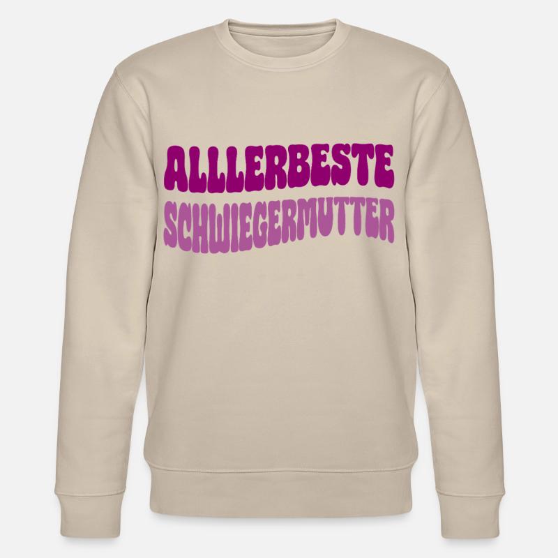 Allerbeste Schwiegermutter - Stanley/Stella Unisex Bio-Sweatshirt CHANGER  - Beige