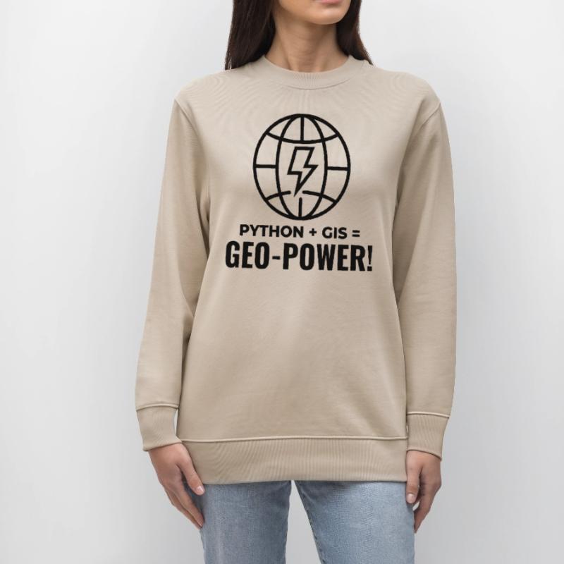 Python GIS Geo-Power Programmierung Geospatial Stanley/Stella Unisex Bio-Sweatshirt CHANGER 