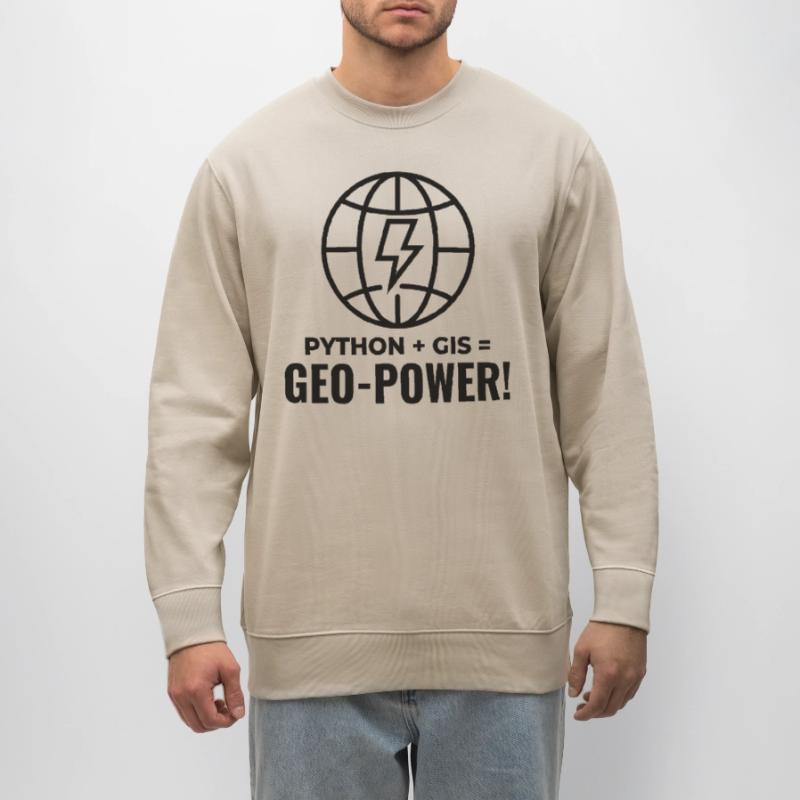 Python GIS Geo-Power Programmierung Geospatial Stanley/Stella Unisex Bio-Sweatshirt CHANGER 